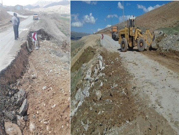 رانش زمین در نهاوند+ عکس