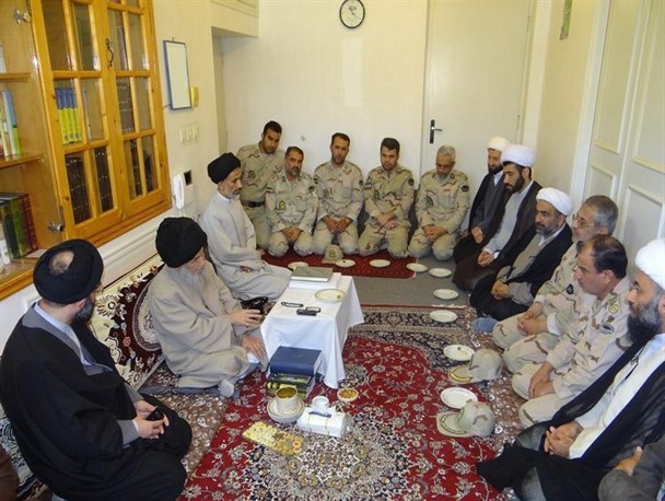 دیدار فرمانده مرزبانی گلستان با آیت الله علوی گرگانی