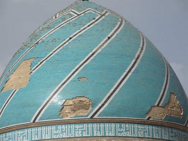 مرمّت گنبد سهل ابن علی آستانه، در انتظار بودجه