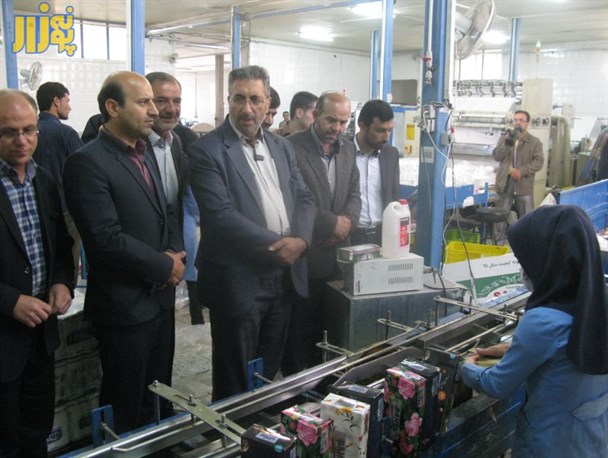 بازدید نماینده مجلس از کارخانه دستمال کاغذی نسترن فریدونشهر