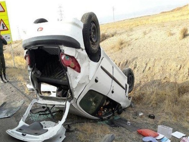 پژو 206 حامل اتباع افغانی واژگون شد