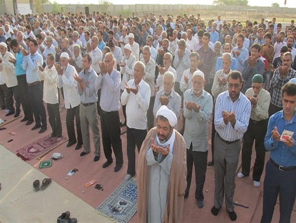نماز باشکوه عید سعید فطر در آبپخش+ تصاویر