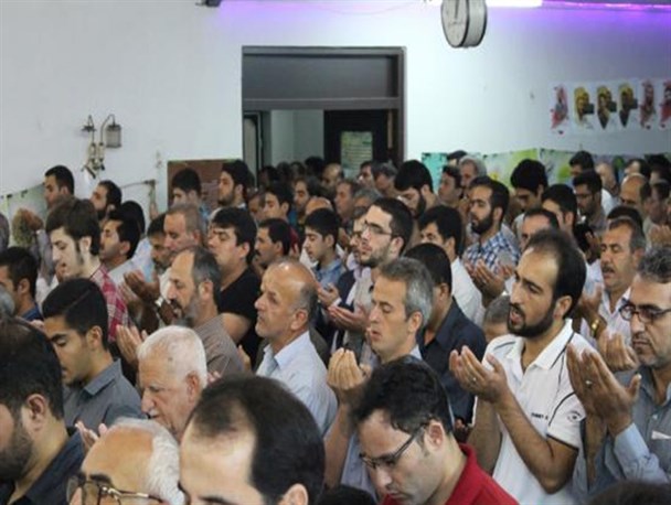 برگزاری نماز باشکوه عید سعید فطر در مسجدجامع خمام +تصاویر
