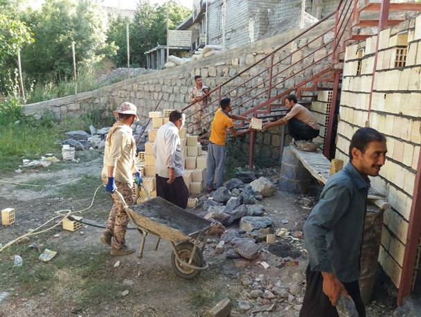 حضور 60 نفر از دانشجویان دانشگاه تهران در اردوی جهادی در شهرستان سامان