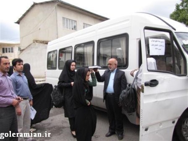 اعزام دانش‌آموزان دختر شهرستان رامیان به اردوی بنیاد علوی +تصاویر