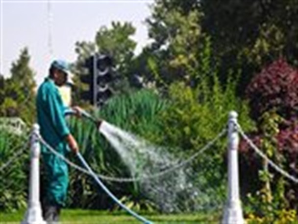 مشکل آبیاری فضای سبز منطقه دو شهر بندرعباس حل شد