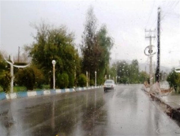 بارش رگباری باران و کاهش دما در چرام + تصاویر