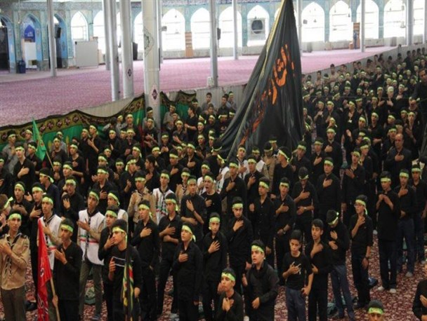لبیک عاشقانه نوجوانان مازندرانی به شهید ۱۳ ساله کربلا