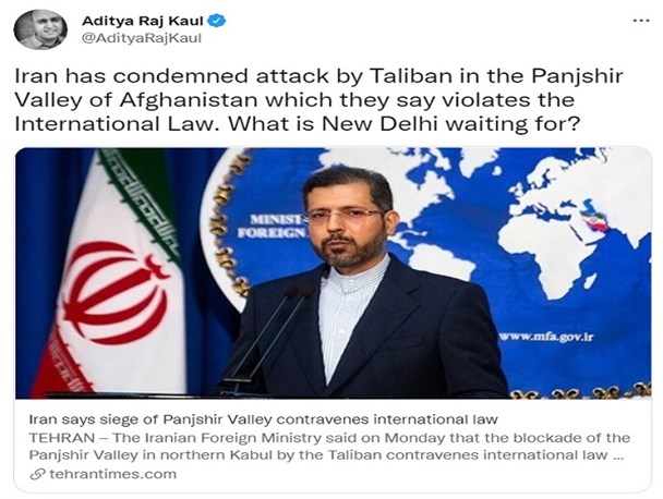 انتقاد شدید بازیگر انگلیسی از رسانه‌های غربی/ توجه رسانه‌ها به حمایت ایران از پنجشیر