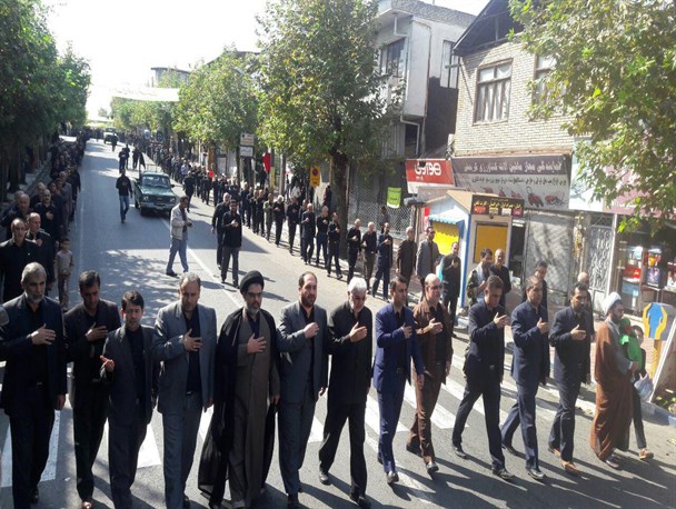 دسته عزاداران حسینی در حمایت از امربه معروف در تالش برپا شد