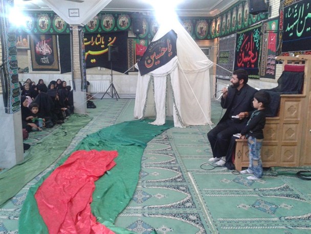 رزمایش سربازان کوچک حضرت علی اصغر(ع) در بوانات