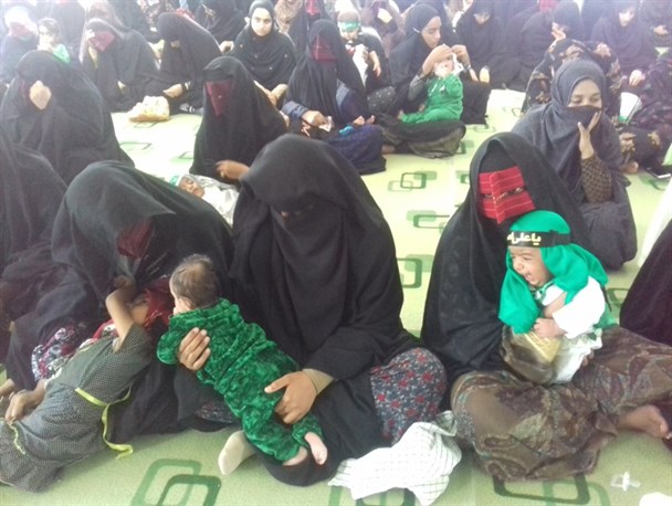 مراسم شیرخوارگان حسینی در شهرستان سیریک برگزار شد+ تصاویر