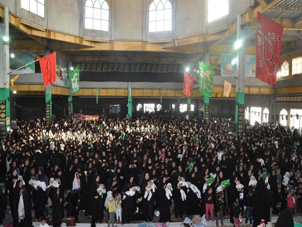 همایش پرشور شیرخوارگان حسینی در مصلی بقیه الله اشتهارد برگزار شد+عکس
