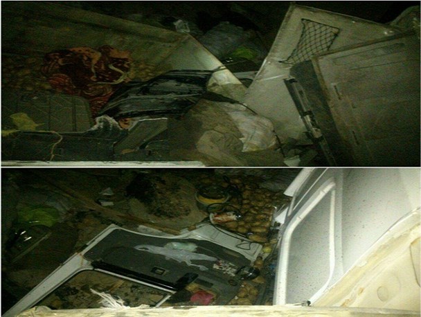 مرگ راننده تریلر در جاده نهاوند به نورآباد بر اثر سقوط به دره+ عکس