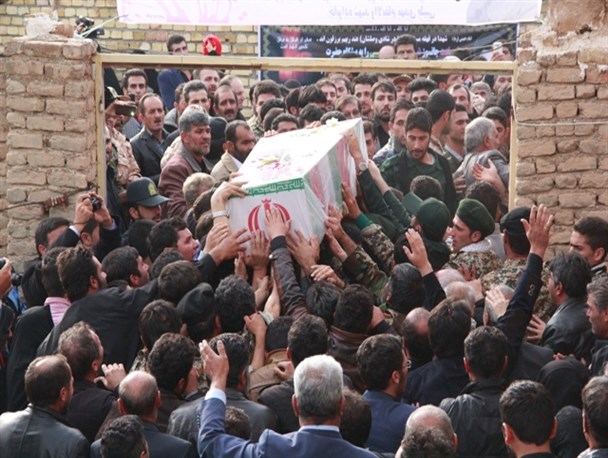 پیکر پاک شهید مهدی طیبی در اسفرورین تشیع شد