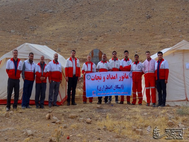 مانور اسکان اضطراری در محل اردوگاه قدس سپاه ناحیه صحنه برگزار شد +تصاویر
