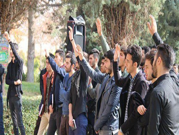 تجمع عاشورائیان حسینی در دانشگاه ارومیه