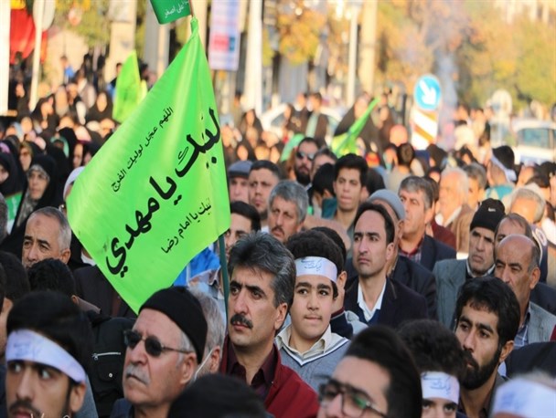 برگزاری اجتماع بزرگ‌ مردمی "عید بیعت" در قزوین/ تصاویر