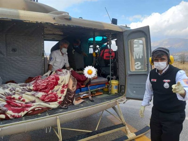 اورژانس هوایی ناجی مادر باردار رودریشی شد+عکس