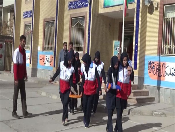 هجدهمین مانور سراسری زلزله در شهرستان سربیشه برگزار شد/ تصویری