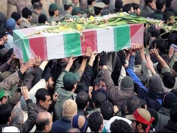 پیکر مطهر «شهید خالد مرادی» در شهرستان سنقر تشییع شد