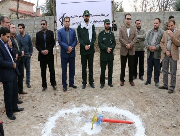 کلنگ زنی سالن ورزشی ۹ دی در دشت بهشت