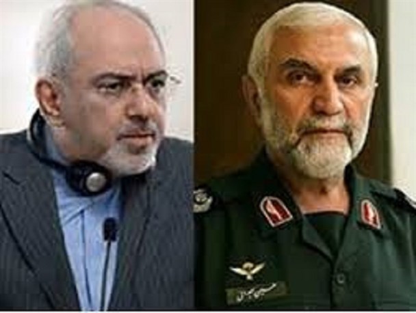 مکالمه بیسیمی ظریف و سردار همدانی!
