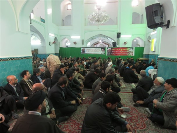 مراسم گرامیداشت یاد و خاطره شهید «شیخ نمر باقر النمر» در مسجد امام(ره) تفت+تصاویر