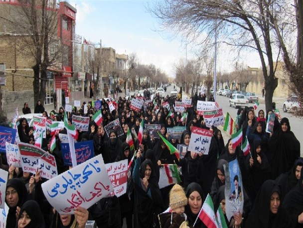 راهپیمایی بزرگ مردم فریدن در شکست فتنه گران برگزار شد+  تصاویر