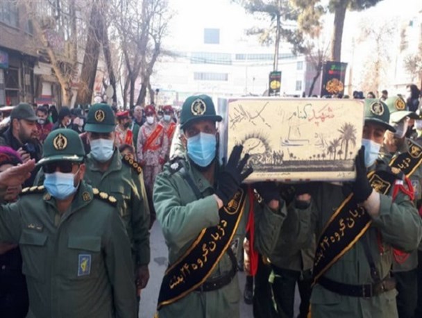 پیکر پاک شهید گمنام در بروجرد تشییع شد