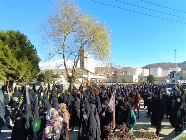 پیاده‌روی حرم تا حرم دسته های عزاداری در یاسوج برگزار شد+تصاویر