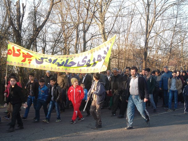 همایش پیاده روی خانوادگی در چوکام خمام برگزار شد/ تصاویر