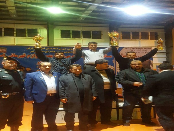 بستان آباد رتبه اول مسابقات پرس سینه استان شد