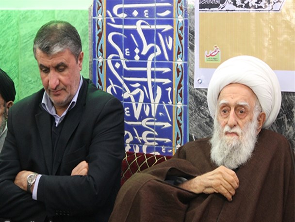 مراسم تجلیل از حضور آیت‌الله نظری در «نوفل‌لوشاتو» و همراهی با پرواز انقلاب