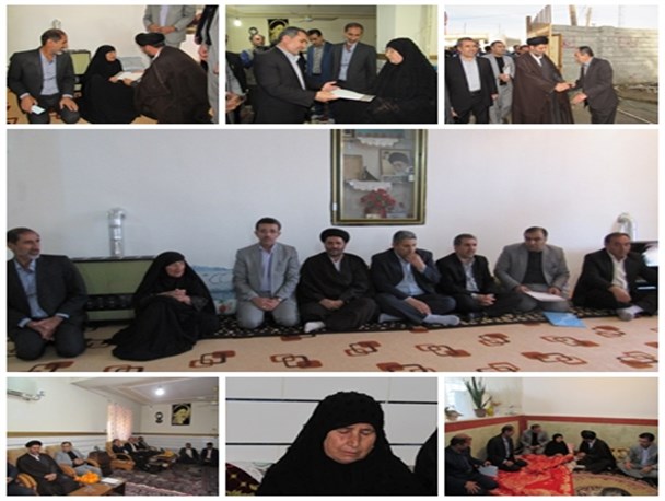 دیدار مسئولان استانی با خانواده های معظم شهدای شهرستان لنده+تصاویر