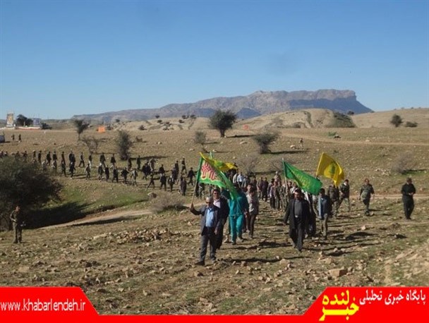 رزمایش گردان بیت المقدس در شهرستان لنده