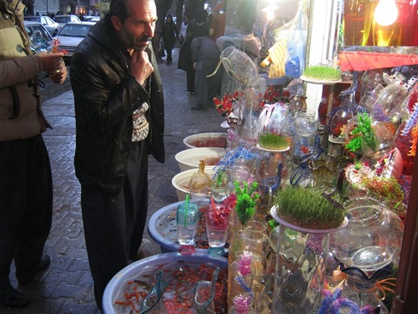 حال و هوای بازار بوکان در آستانه عید نوروز + تصاویر