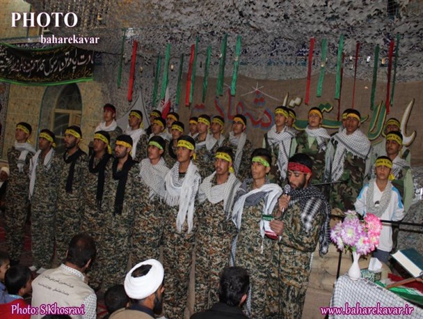 عکس/ برگزاری یادواره شهدای روستای فرود کوار