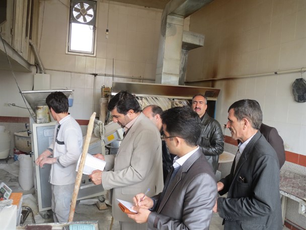 بازدید سرزده فرماندار سنقروکلیایی از نانوایی های سطح شهر
