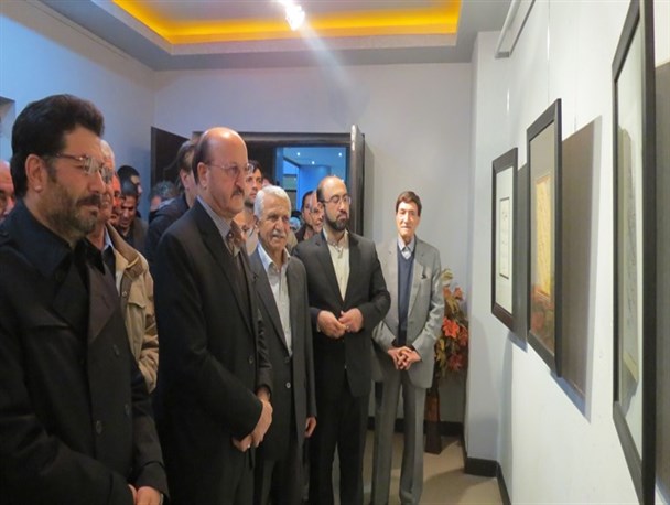 افتتاح نمایشگاه استاد محمدصابر صابر استاد پیشکسوت و معمر انجمن خوشنویسان کردستان به روایت تصویر