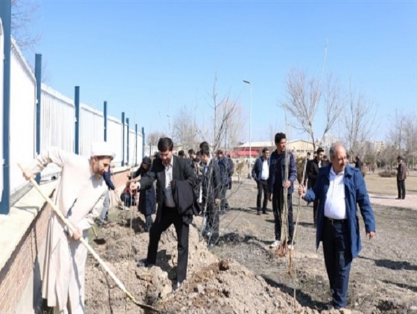 آیین درختکاری در دانشگاه‎های اردبیل+ تصاویر