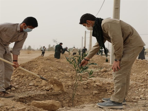 آئین کاشت ۳۸۰۰ اصله درخت در ایلام