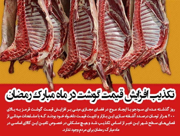 سودجویان در بازار گوشت قرمز به دنبال چه چیزی هستند؟/ تکذیب افزایش قیمت در ماه مبارک رمضان