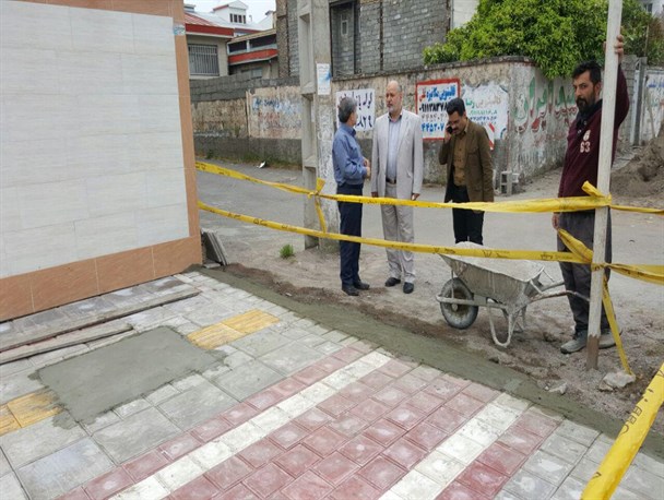 بازدید مسوولان انزلی از پروژه های در دست انجام شهرداری