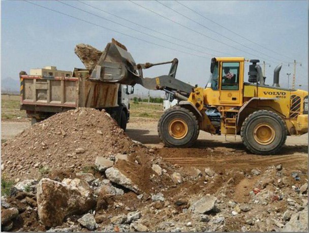 جمع‌آوری ۷۰ تُن نخاله‌های ساختمانی در دلیجان