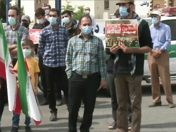 راهپیمایی خودرویی خودجوش سمنانی‌ها/ آتش زدن پرچم رژیم صهیونیستی در روز قدس