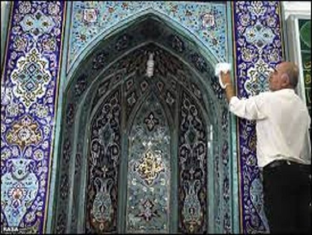 غبارروبی تمامی مساجد مشهد/ آمادگی مسجد‌‌ها برای میزبانی از ماه خدا