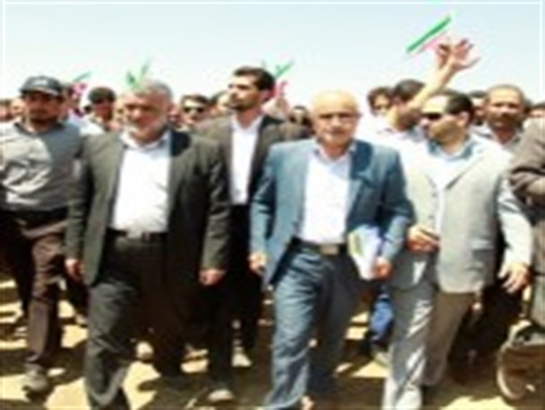پروژه آبیاری تحت فشار یک هزار هکتاری شهر نرجه افتتاح شد