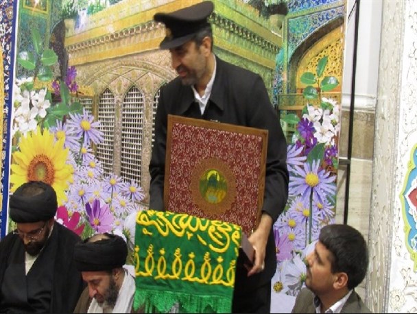 میزبانی گلپایگان از پرچم و خادمان امام رضا(ع)+ تصاویر