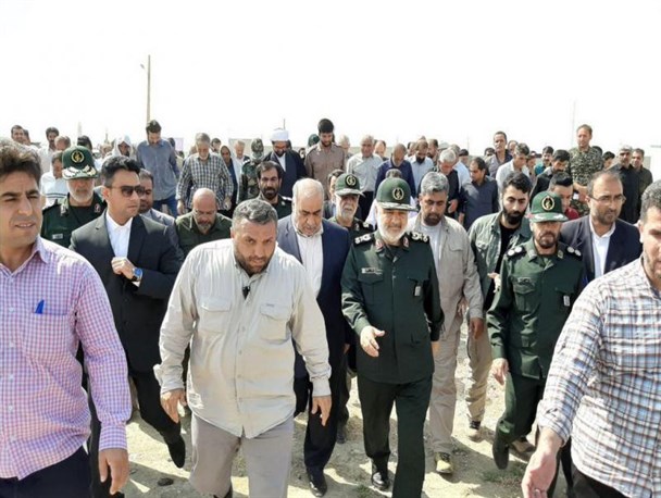 بازدید سرلشکر سلامی از مناطق زلزله زده سرپلذهاب